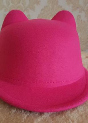 Нова шапка-жокейка з вушками 5.10.15, на ог 48-503 фото