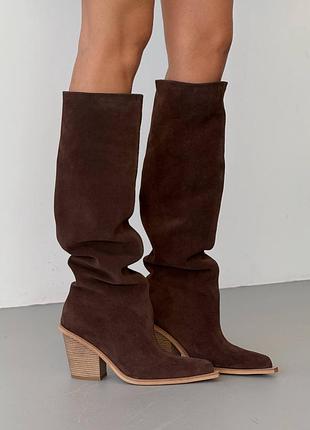 Sale premium! женские коричневые сапоги демисезонные деми сапоги на флисе весна осень