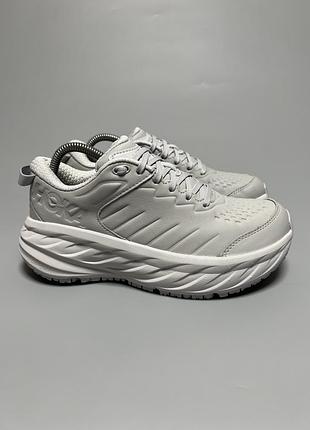 Шкіряні кросівки для комфортної ходьби та бігу hoka one one bondi sr оригінал