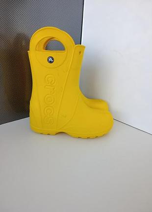 Детские резиновые сапожки crocs