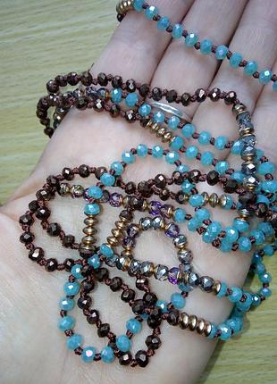 Ожерелье женское стекло