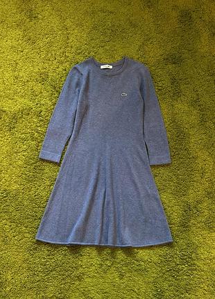 Lacoste шерсть + кашемір стильна тепла сукня зі свіжих колекцій