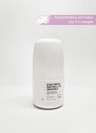 Мужской роликовый антиперспирант фармаси farmasi stay fresh deo roll on invisible 1000790