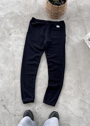 Вінтажні темно сині спортивні штани north project базові спортивки утеплені з вовни
