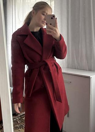 Пальто з вовни 2ndday бордове