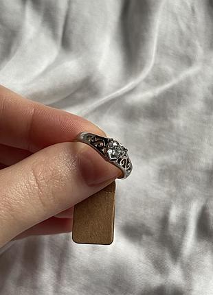 Срібна каблучка в формі сердечка 925 проба