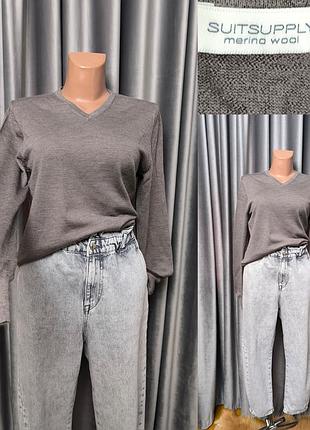 Стильний светр джемпер із шерсті меріноса