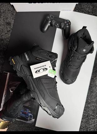 Чоловічі кросівки salomon x ultra 4 mid fur black