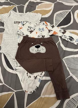 Набір carters бодіки і штанці на 6-9 міс.