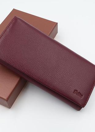 Кошелек женский кожаный balisa p-515 dark red