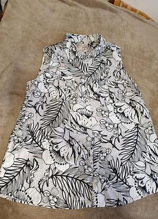 Блузка, 48/50р, довжина 70, груди 116, плечі 39см