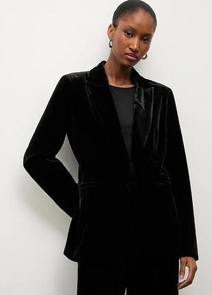 Tu бархатний двубортний блейзер