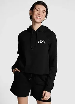 Худи женское victoria's secret pink s черное