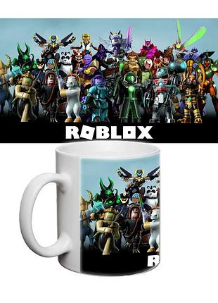 Чашка с принтом ромблс roblox кружка с принтом