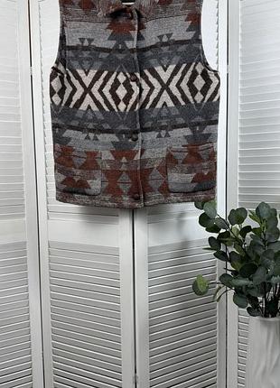 🩶 теплий жилет на ґудзиках від clock house, розмір 16, на l-xl