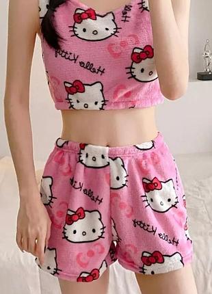 Тепла зимова піжама hello kitty 😸