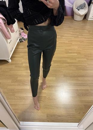 Штани кожані