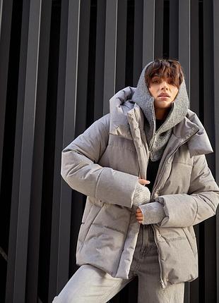 Жіноча зимова куртка меланж