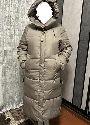 Пуховик ,темна оливка