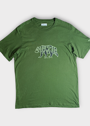 Футболка мужская хлопковая patagonia x mammut/для повседневной носки/полосной/из хлопка/зеленая/с принтом мишкой/медем/лого/