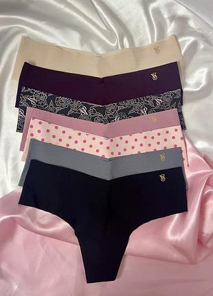 Безшовні трусики-стринги no-show thong panty victoria's secret. трусики вікторія сікрет