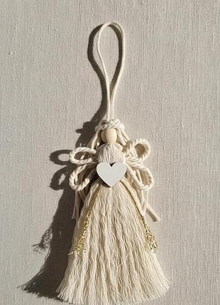 Макраме ангел / макраме кукла / ангел / игрушка на елку / декор дома