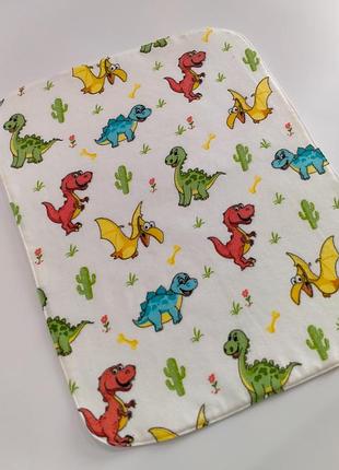 Пеленки непромокаемые хлопковые на махровой мембране, размер 72*78 (#6095)