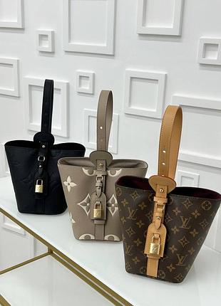 Сумка люкс сумка мешок ведро луи витон брендовая с одной ручкой