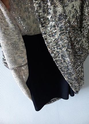 Юбка леопардовый принт в пайетки 4