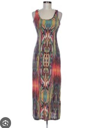 Сарафан в пол цветной