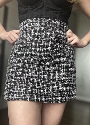 Твідова міні спідничка 3