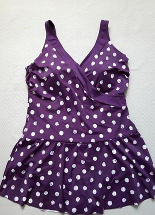 Слитный купальник-платье