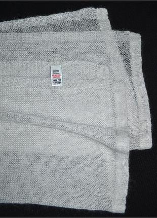 Новый вязаный шарф-паутинка m&amp;s Мохер 45% 220*60см