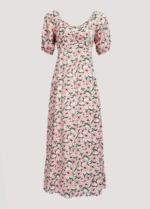 Красива довга віскозна сукня в квіти papaya, p. 14, сукня максі