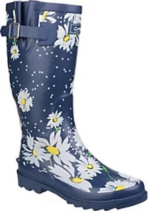 Жінояі гумаки веллінгтони cotswold burghley з візерунком ромашки роз.38
