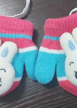 Рукавички для малят "зайчик"