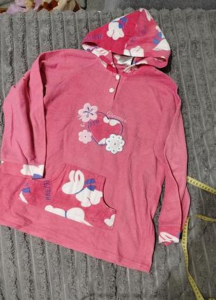 Кофта теплая с капюшоном