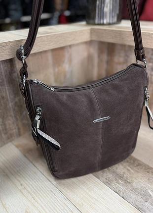 Женская сумка замша