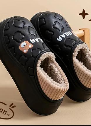 Теплые и мягкие кроксы тапки, тапочки, угги, резиновые