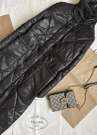 Длинный стеганый пуховик от h&amp;m.