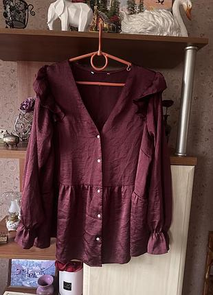 Блуза атласна