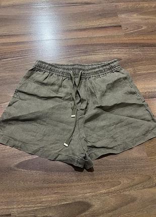 Женские шорты льняные