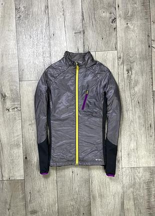 Salomon primaloft pertex куртка ветровка m размер женская серая