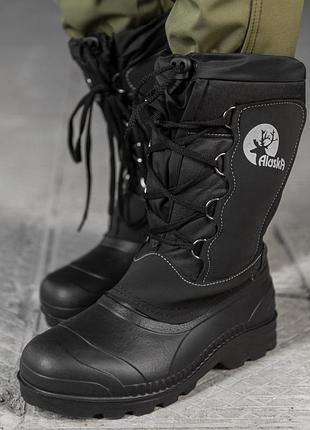 Теплые водонепроницаемые резиновые сапоги