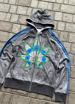 Adidas rasta zip hoodie