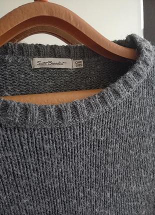 Свитер теплый серый 4