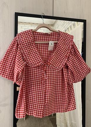 Блуза з воротніком