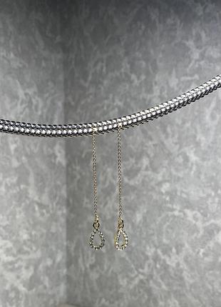 ✨ сережки-протяжки з підвісами