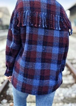 Картата жіноча куртка-сорочка  s.oliver, розмір l з довгими рукавами