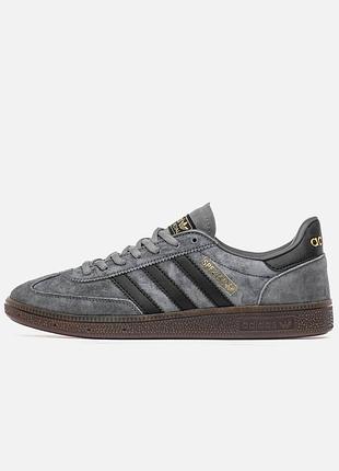 Кроссовки женские / мужские серые графитовые черные замшевые весенние летние